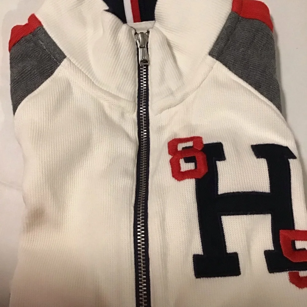 Tommy Hilfiger Sport Boys Varsity Track Jacket Full Zip Colorblock - Picture 3 of 8